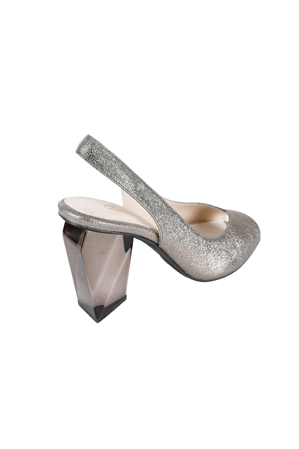 Daniele Ancarani Küt Burun Pleksi Topuklu Ayakkabı-Libas Trendy Fashion Store