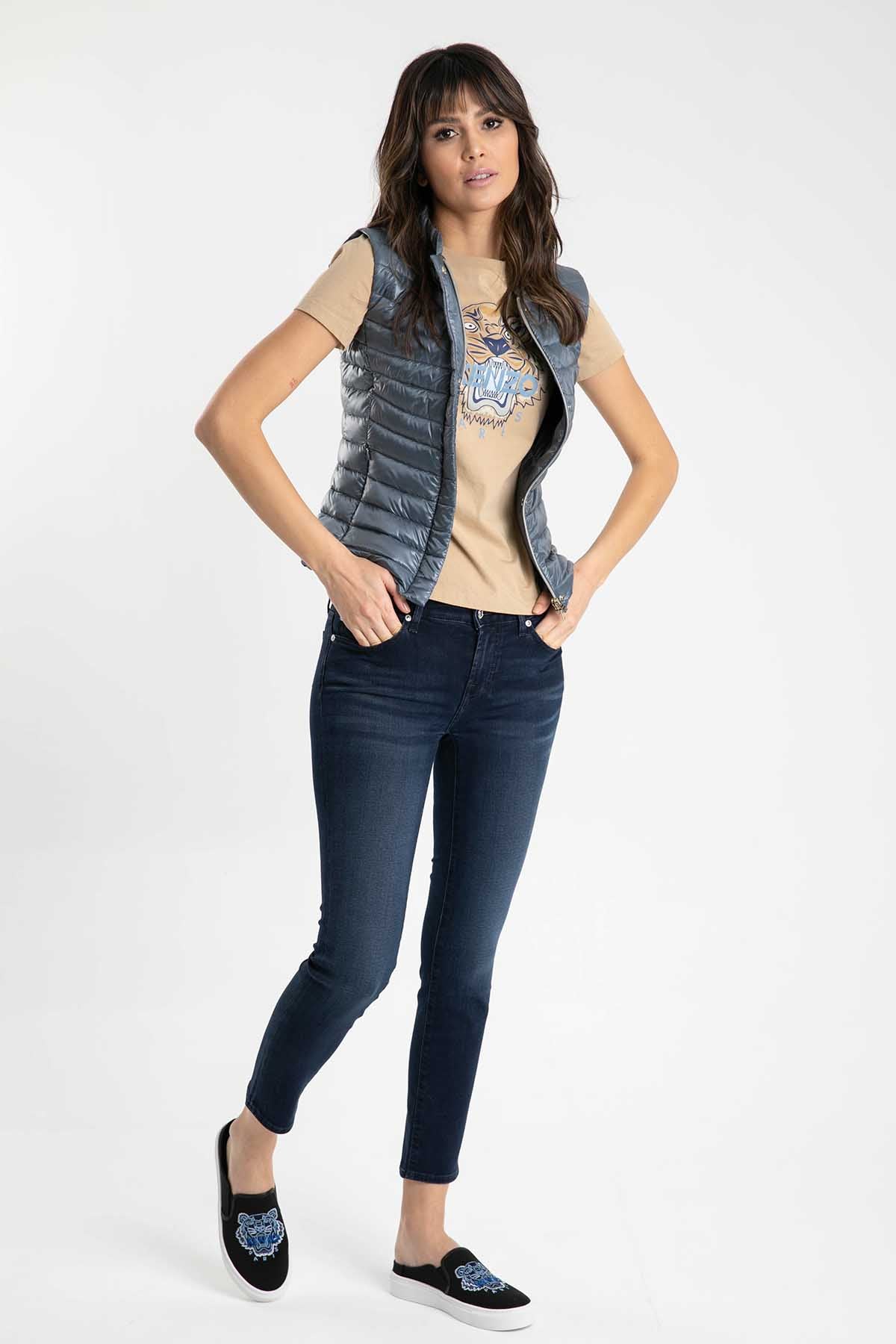 Herno Dik Yaka Belden Oturan Puffer Yelek-Libas Trendy Fashion Store