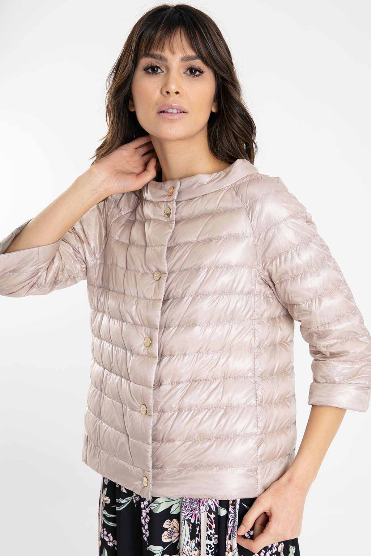 Herno Çift Taraflı Kayık Yaka Puffer Mont-Libas Trendy Fashion Store