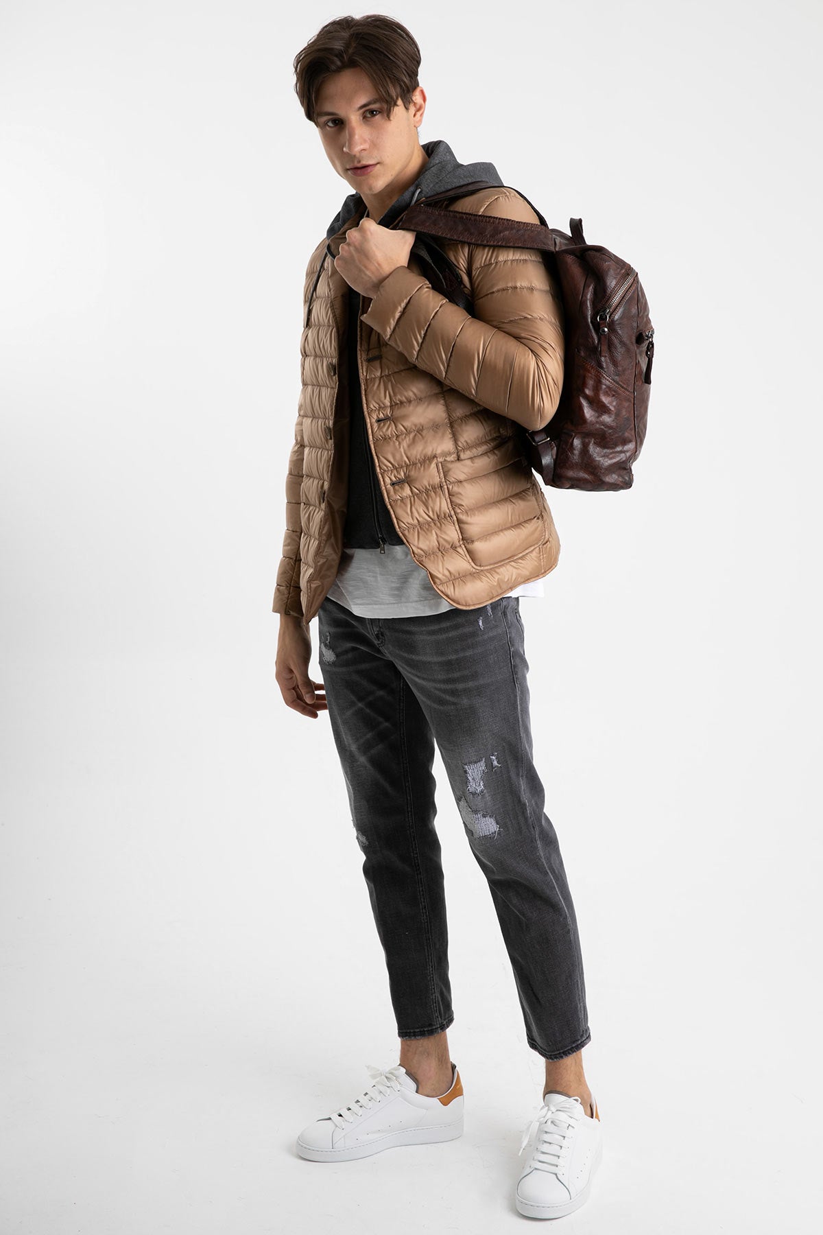 Herno Çıkarılabilir Kapüşonlu İç Yelekli Mont Ceket-Libas Trendy Fashion Store