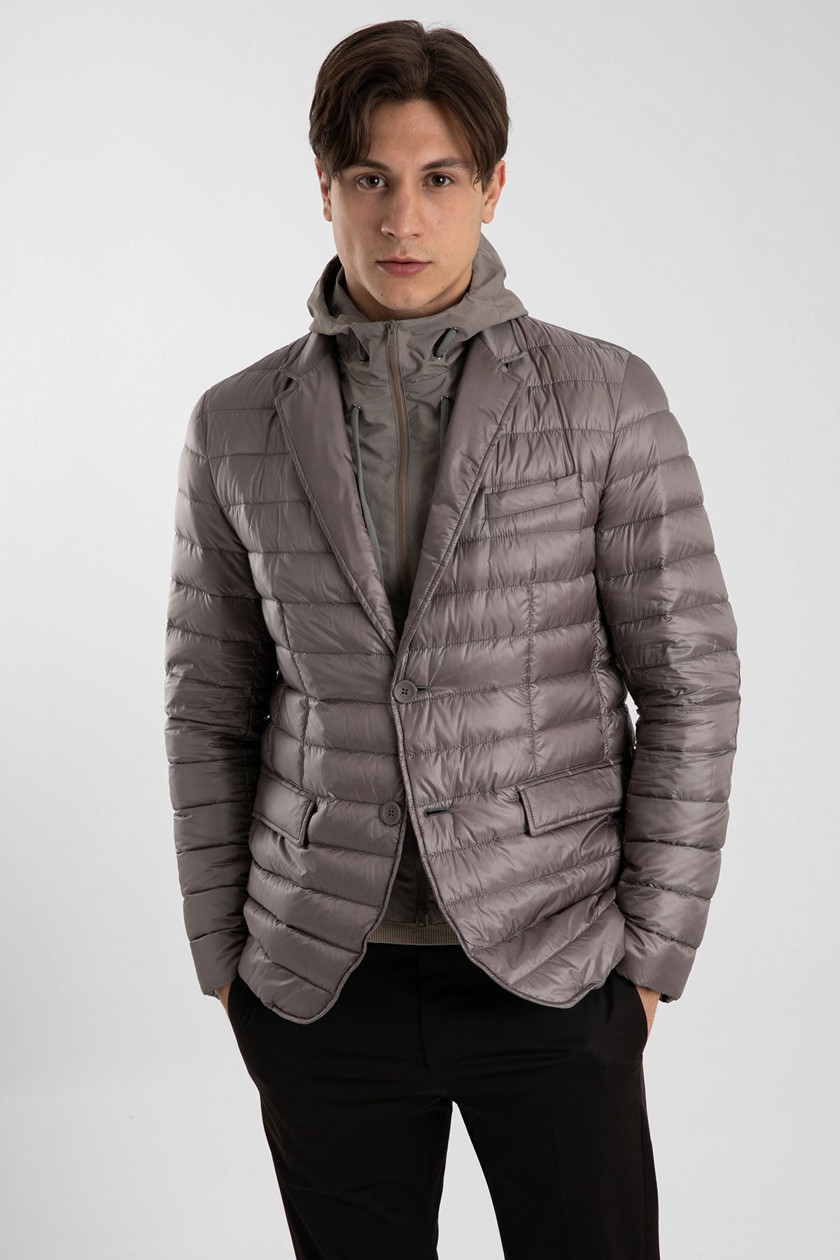 Herno Çıkarılabilir Kapüşonlu İç Yelekli Mont Ceket-Libas Trendy Fashion Store