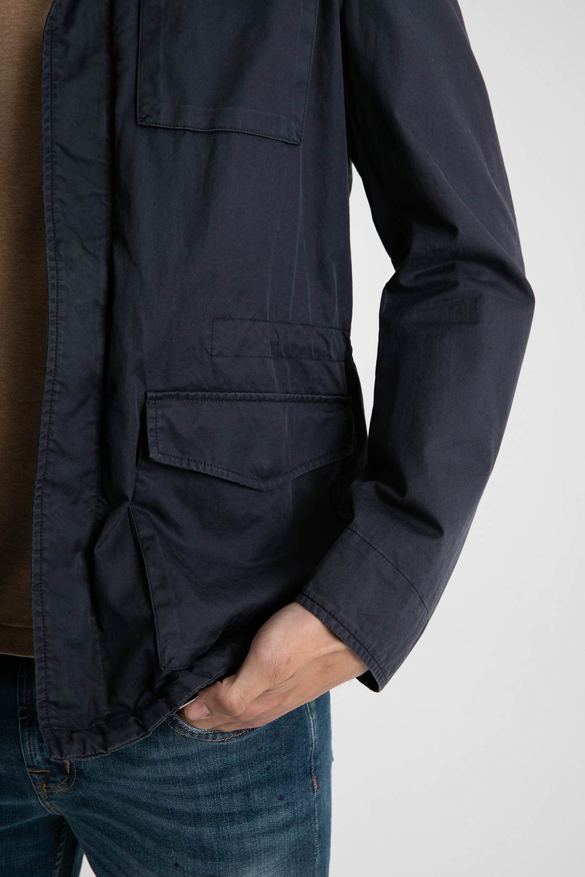 Herno Yıkamalı Kapak Cepli Mont Ceket-Libas Trendy Fashion Store