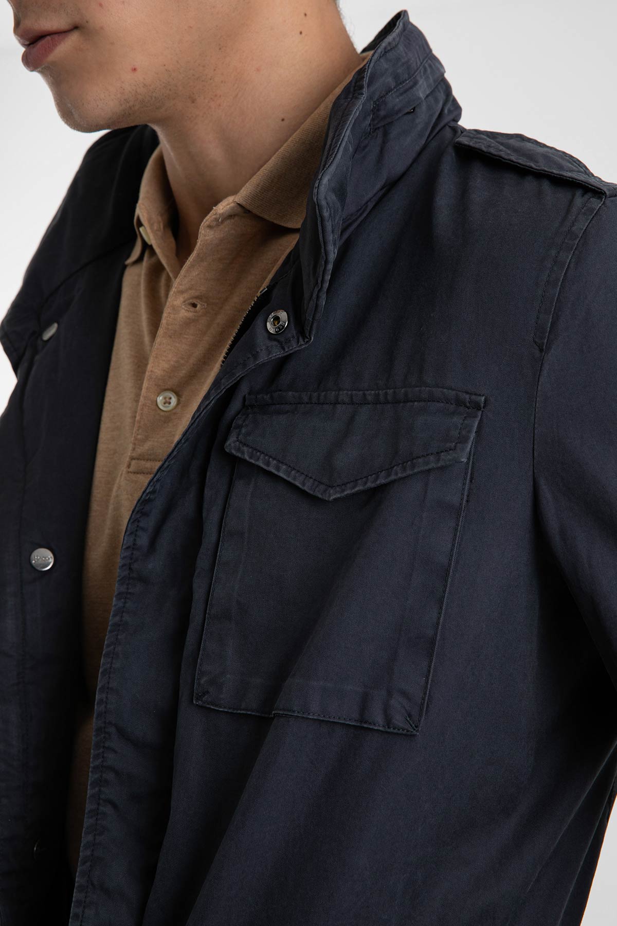 Herno Yıkamalı Kapak Cepli Mont Ceket-Libas Trendy Fashion Store