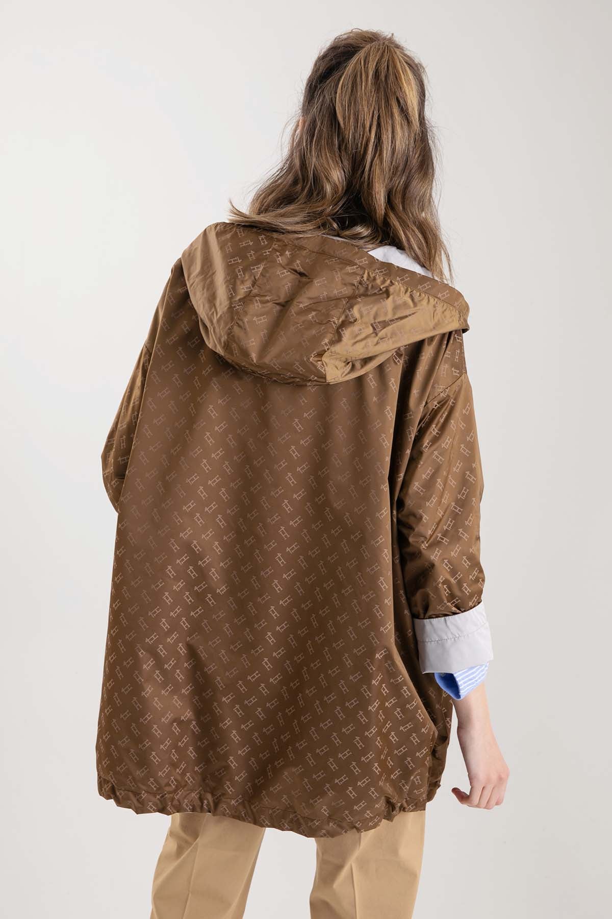 Herno Çift Taraflı Monogramlı Trençkot-Libas Trendy Fashion Store