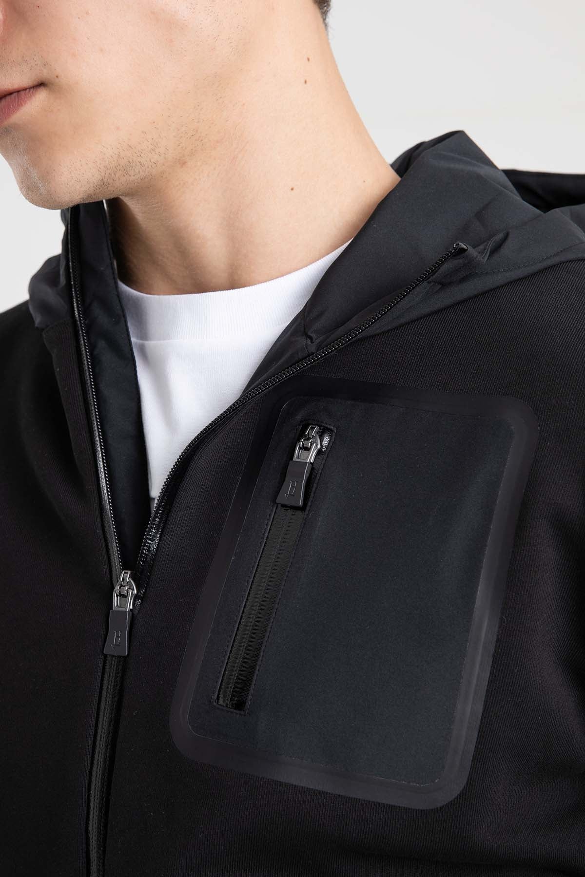 Herno Kapüşonlu Fermuarlı Ceket-Libas Trendy Fashion Store