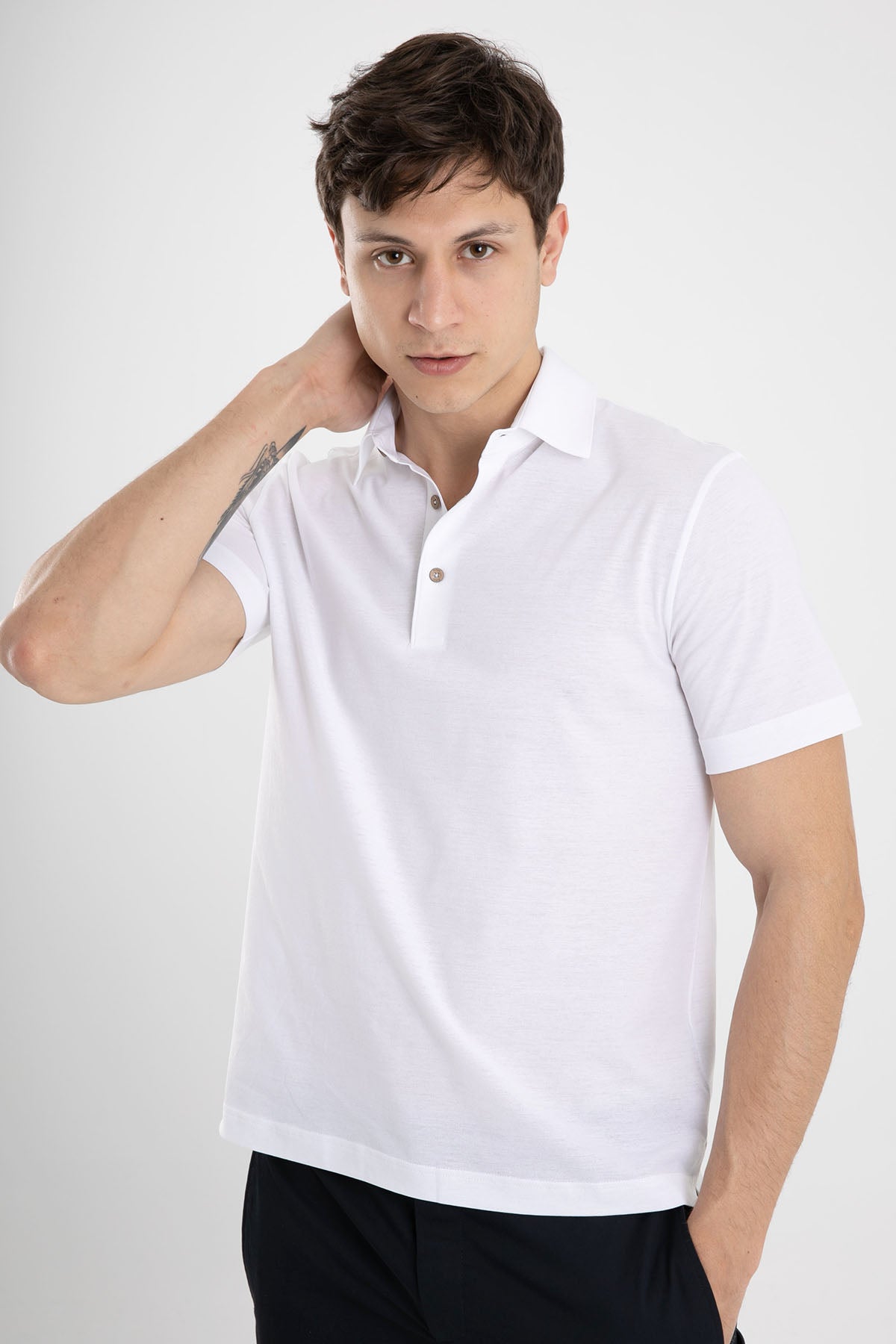 Herno Polo Yaka T-shirt-Libas Trendy Fashion Store