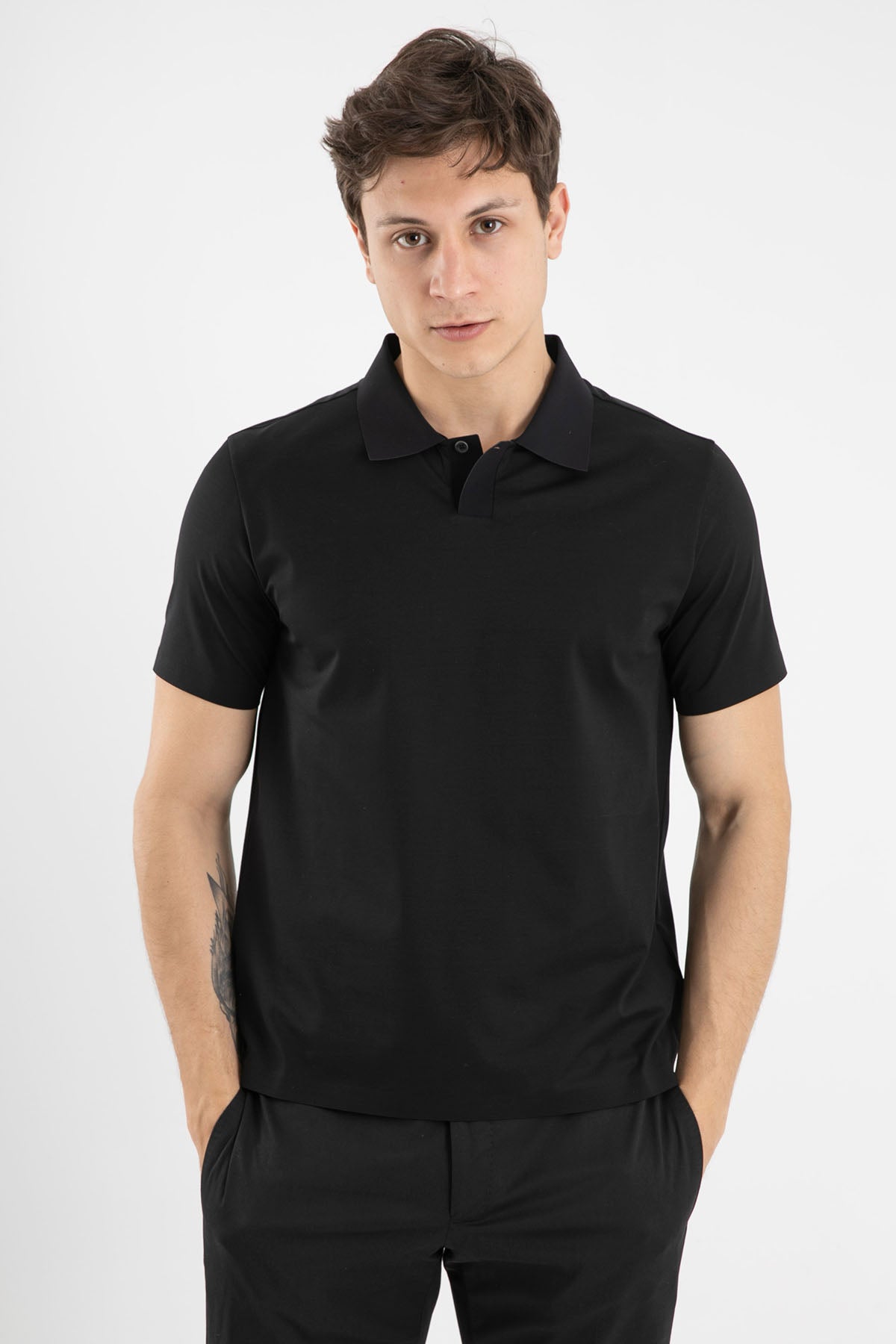 Herno Streç Polo Yaka T-shirt-Libas Trendy Fashion Store