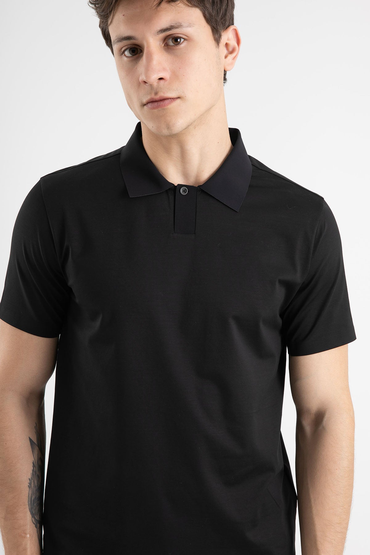 Herno Streç Polo Yaka T-shirt-Libas Trendy Fashion Store