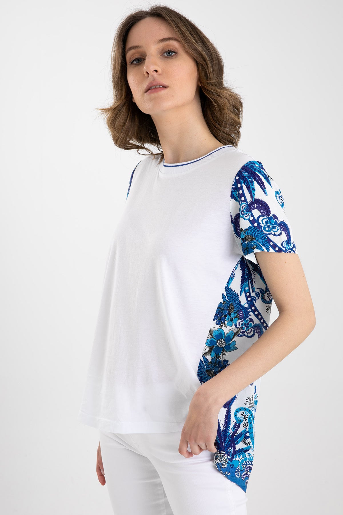 Rene Derhy Yuvarlak Yaka T-shirt-Libas Trendy Fashion Store