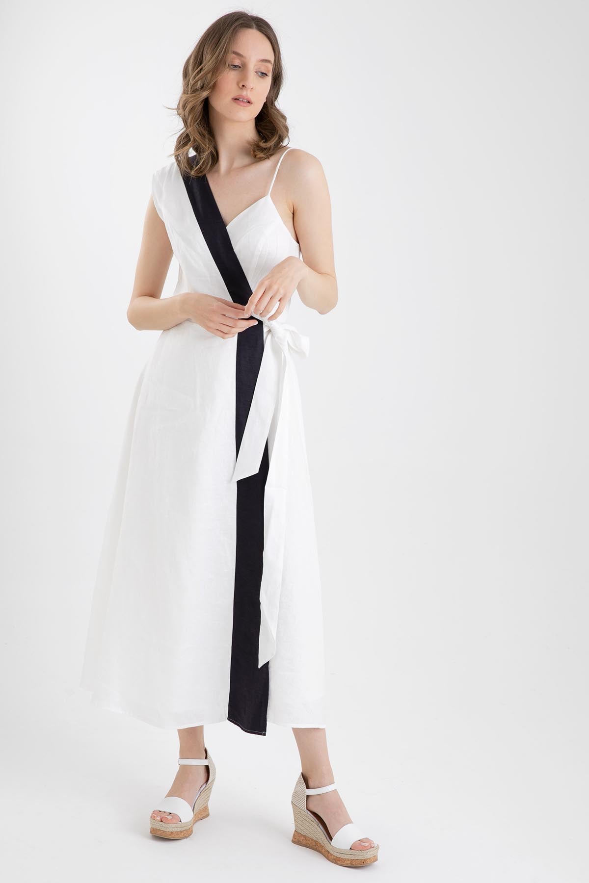 Rene Derhy Kruvaze Maxi Elbise-Libas Trendy Fashion Store