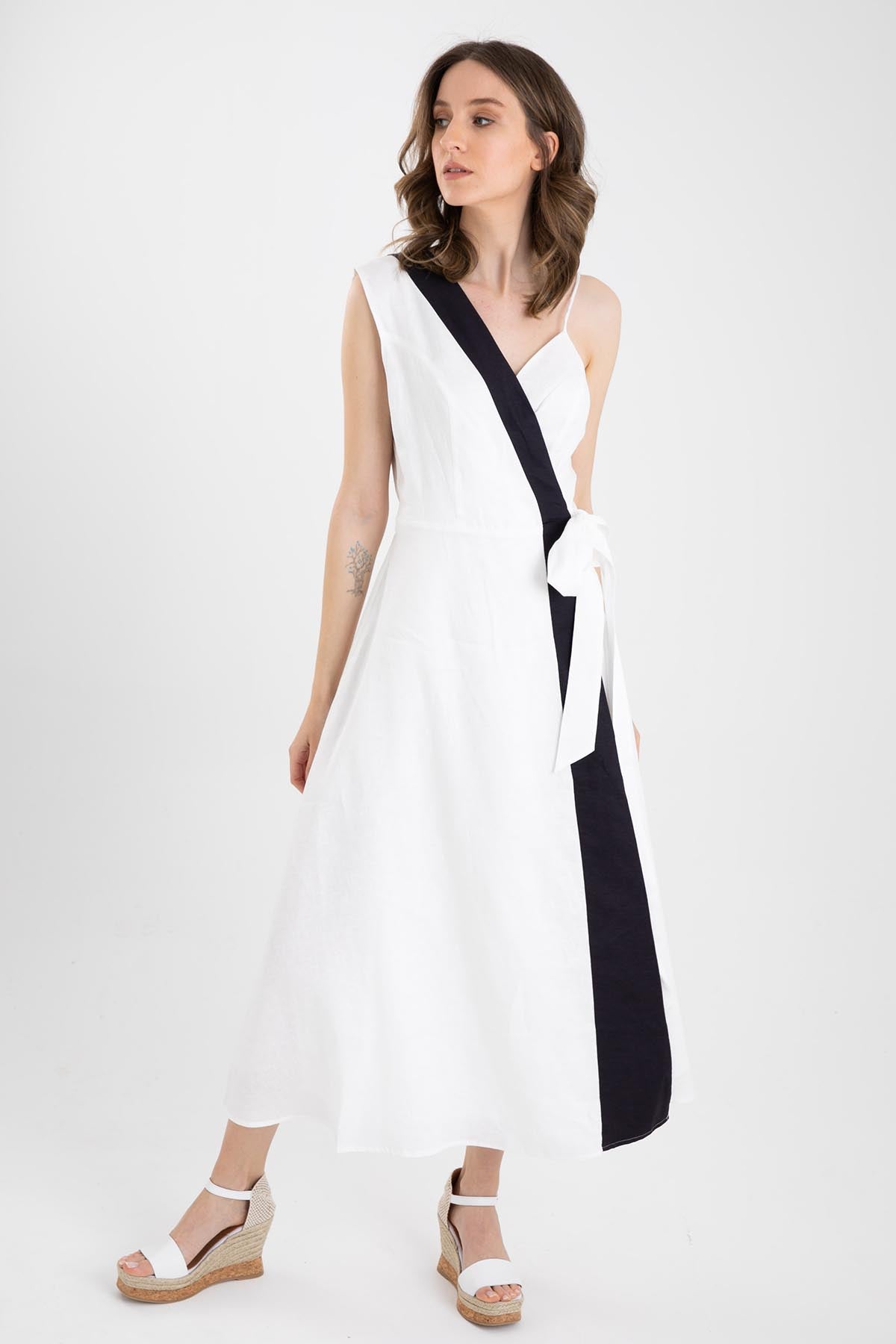 Rene Derhy Kruvaze Maxi Elbise-Libas Trendy Fashion Store