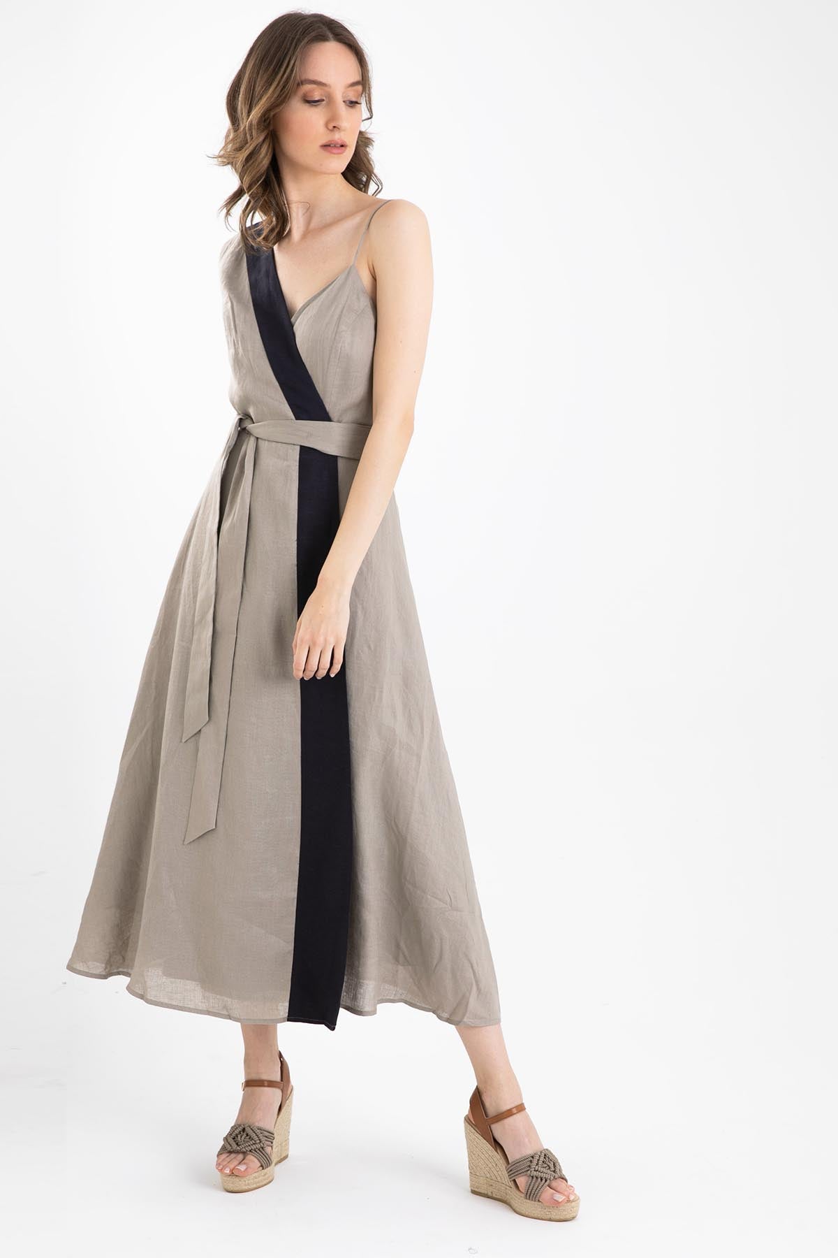 Rene Derhy Kruvaze Maxi Elbise-Libas Trendy Fashion Store