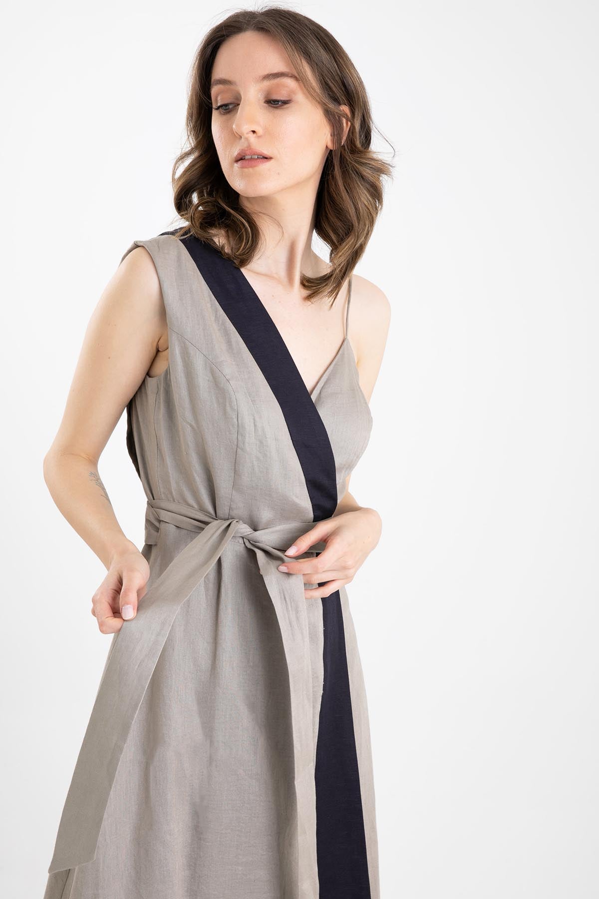 Rene Derhy Kruvaze Maxi Elbise-Libas Trendy Fashion Store