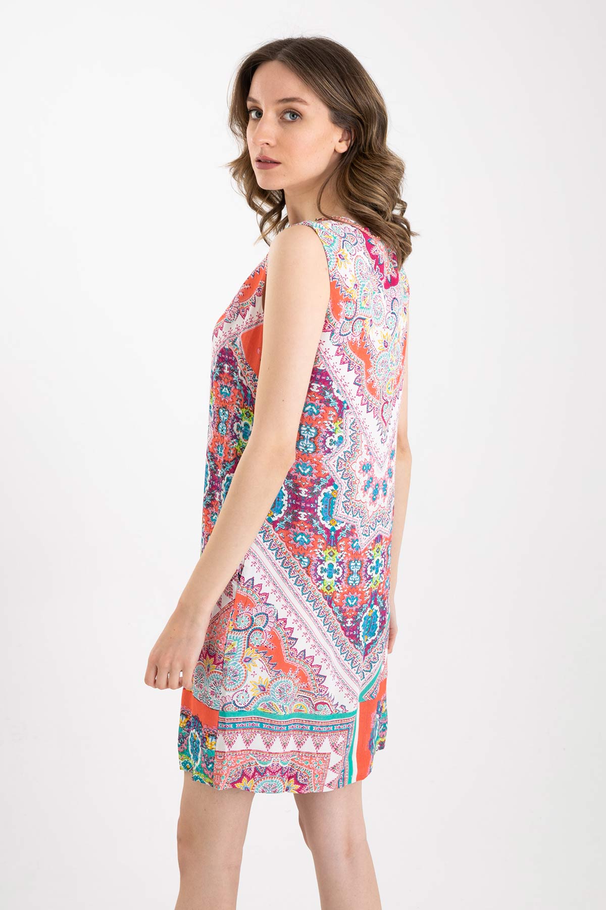Rene Derhy Diz Üstü Kolsuz Elbise-Libas Trendy Fashion Store