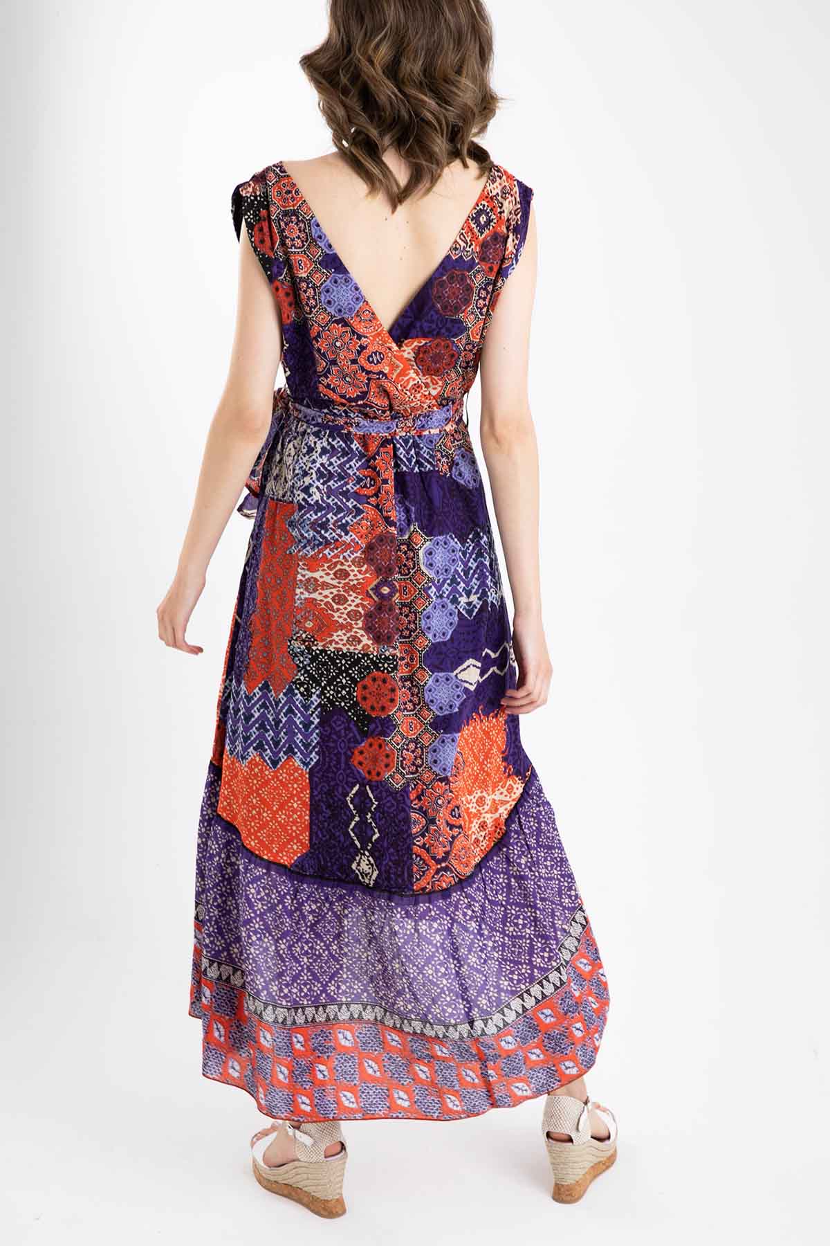 Rene Derhy Belden Kuşaklı Maxi Elbise-Libas Trendy Fashion Store