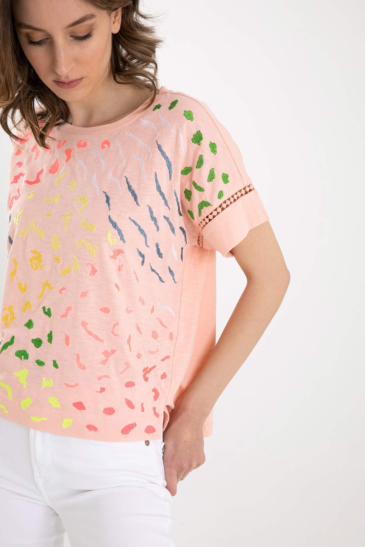 Rene Derhy Yuvarlak Yaka T-shirt-Libas Trendy Fashion Store