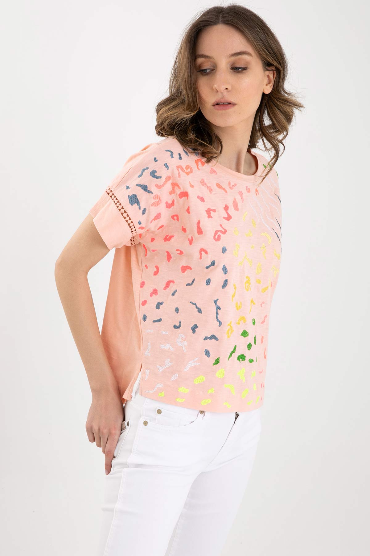 Rene Derhy Yuvarlak Yaka T-shirt-Libas Trendy Fashion Store