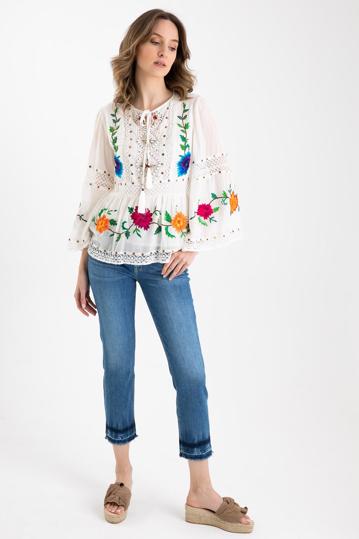 Rene Derhy Nakış Detaylı Bluz-Libas Trendy Fashion Store