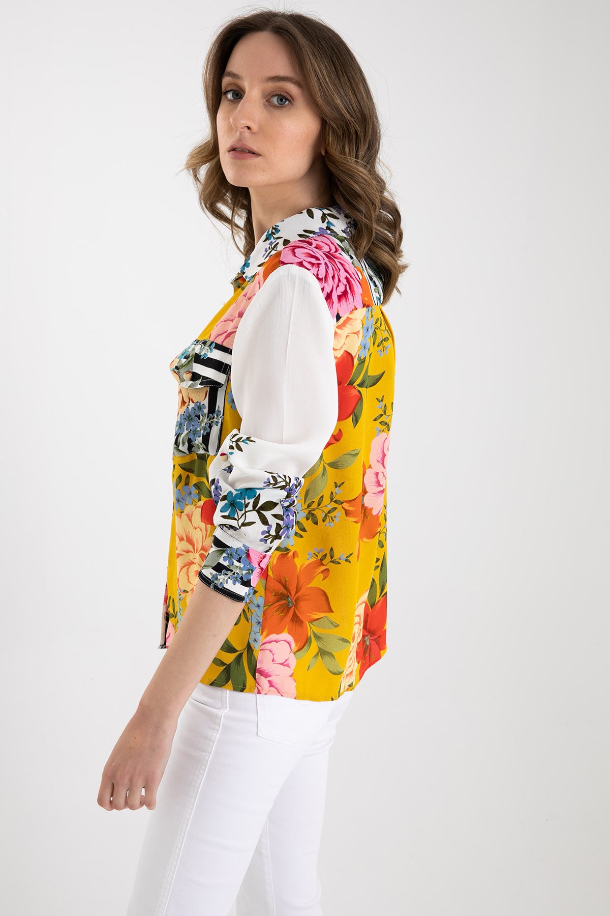 Rene Derhy Cep Detaylı Desenli Gömlek-Libas Trendy Fashion Store