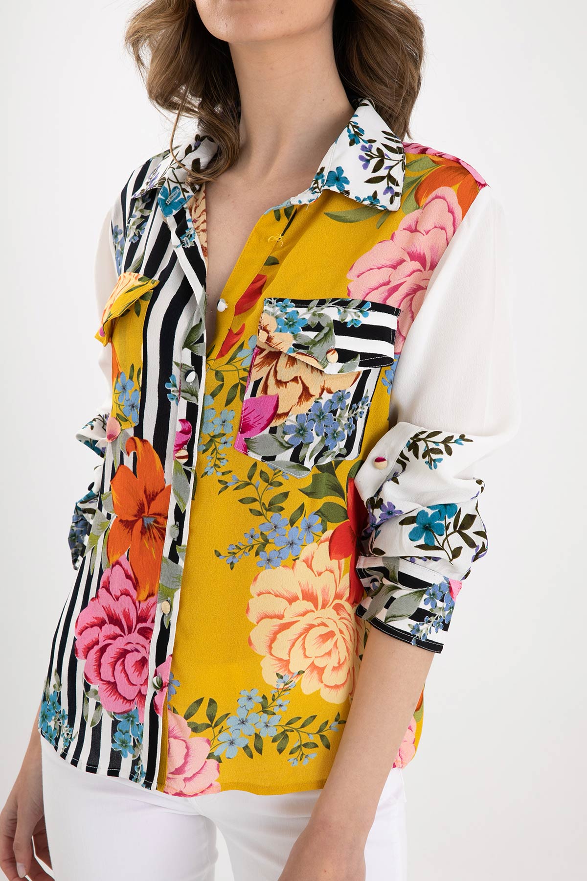 Rene Derhy Cep Detaylı Desenli Gömlek-Libas Trendy Fashion Store