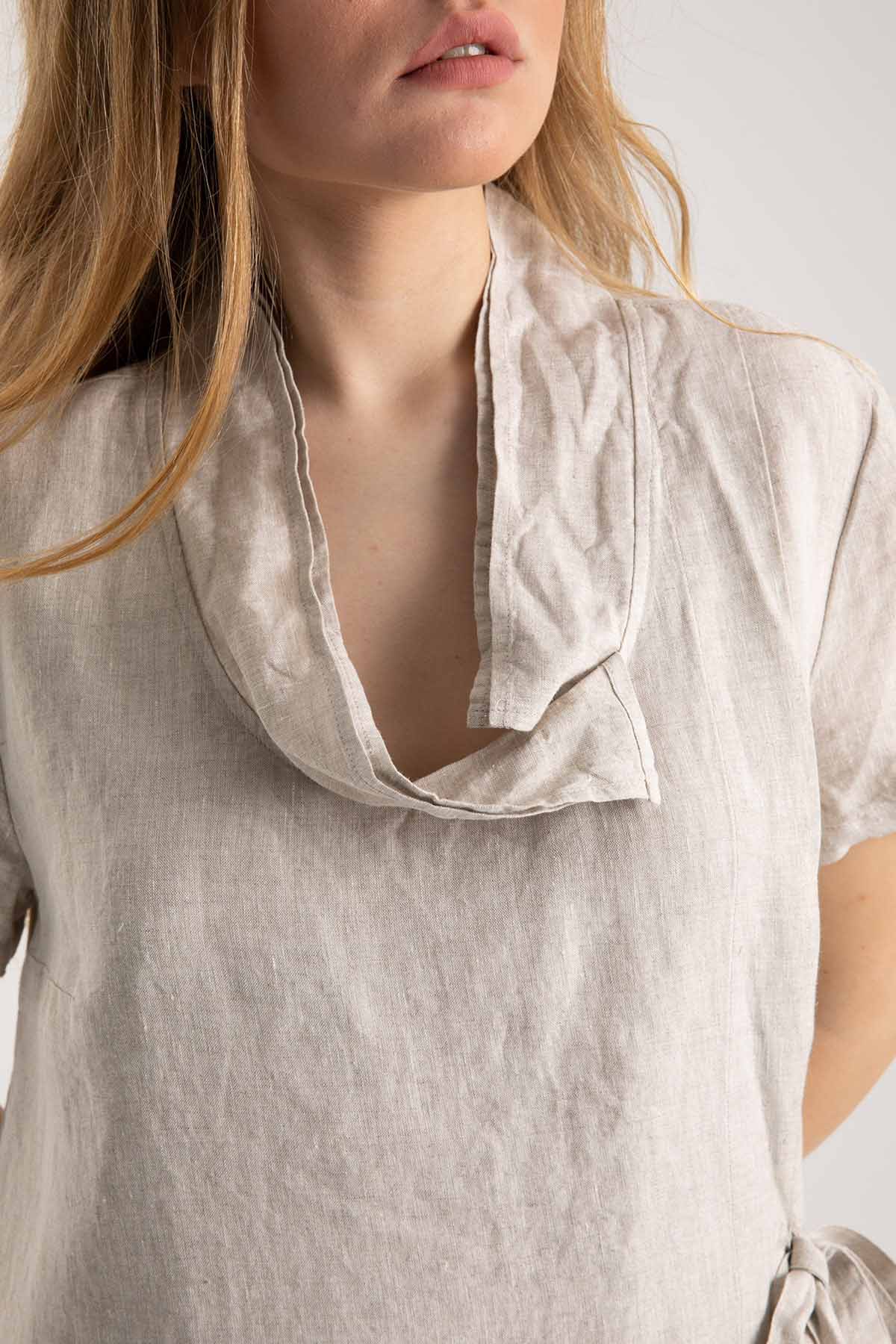 Crea Concept Degaje Yaka Bağlamalı Anvelop Elbise-Libas Trendy Fashion Store