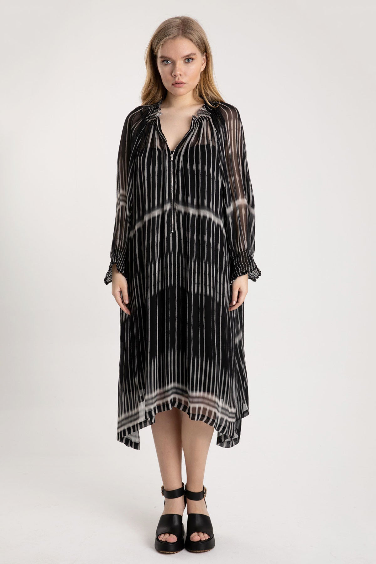 Crea Concept Balon Kol Elbise-Libas Trendy Fashion Store