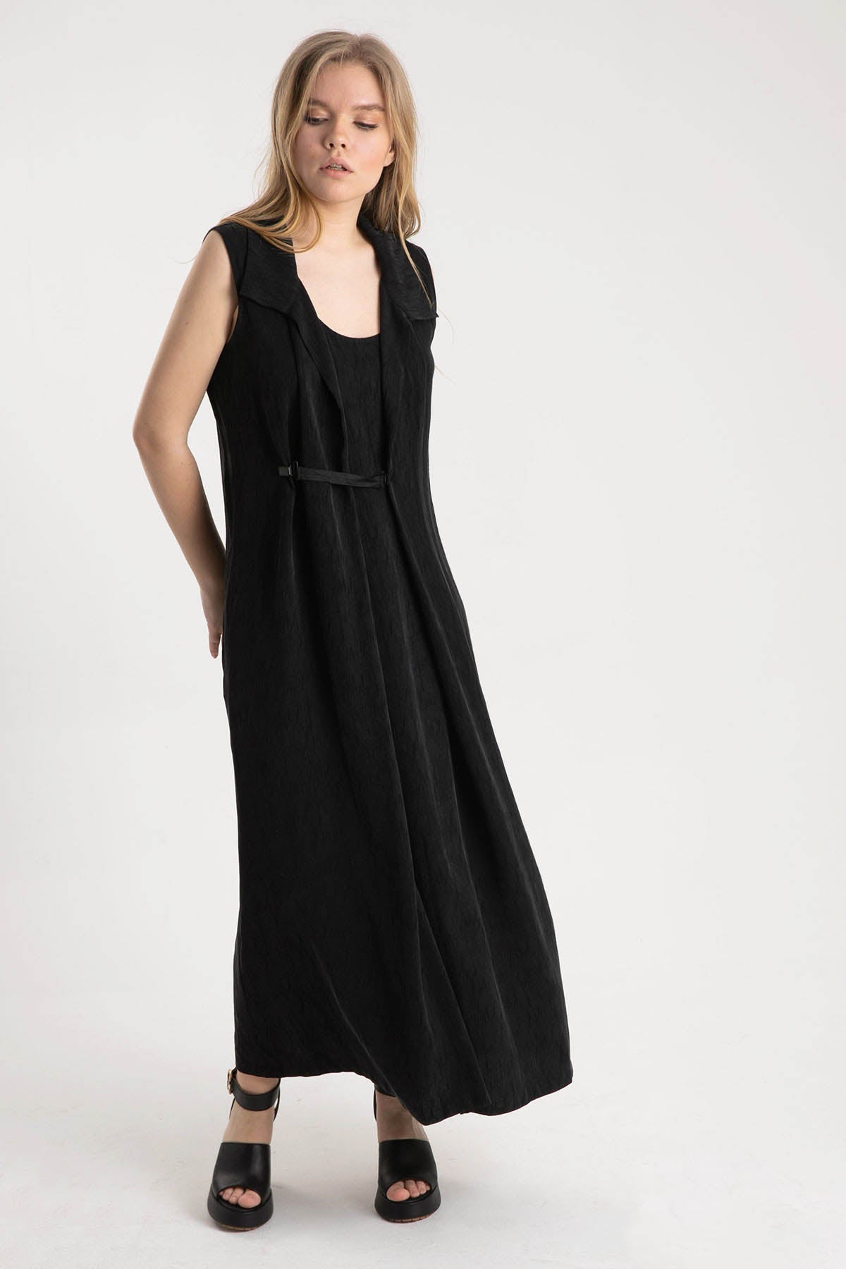 Crea Concept Derin Yuvarlak Yaka Elbise-Libas Trendy Fashion Store