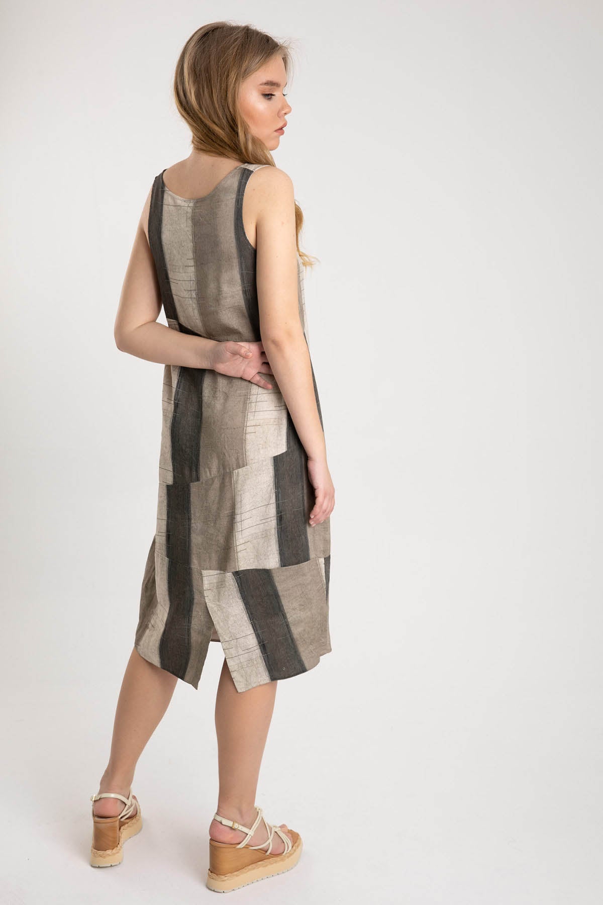 Crea Concept Yuvarlak Yaka Kolsuz Elbise-Libas Trendy Fashion Store