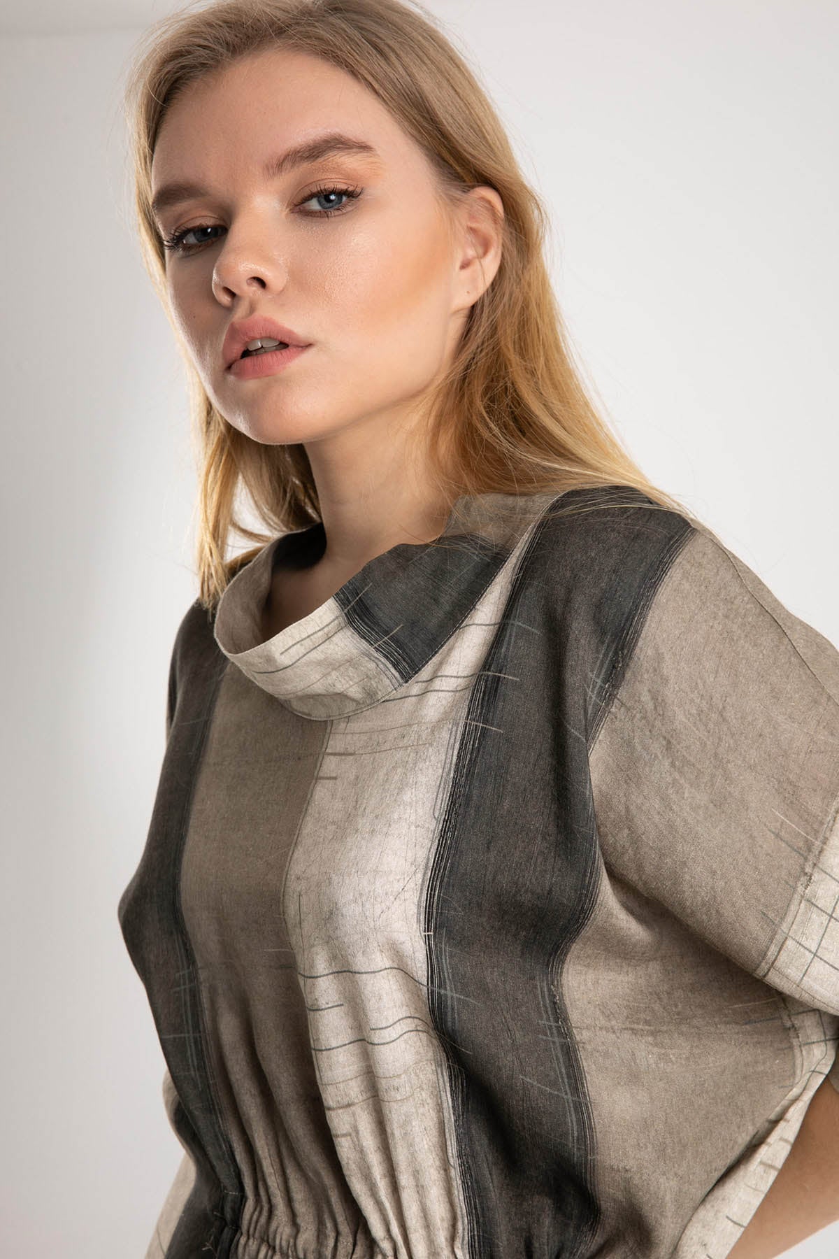 Crea Concept Spor Cepli Belden Büzgülü Midi Elbise-Libas Trendy Fashion Store