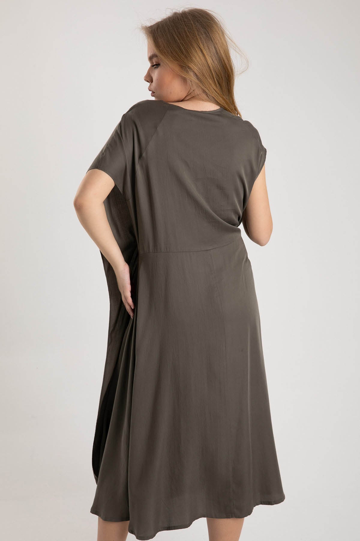 Crea Concept Belden Kuşaklı Midi Elbise-Libas Trendy Fashion Store