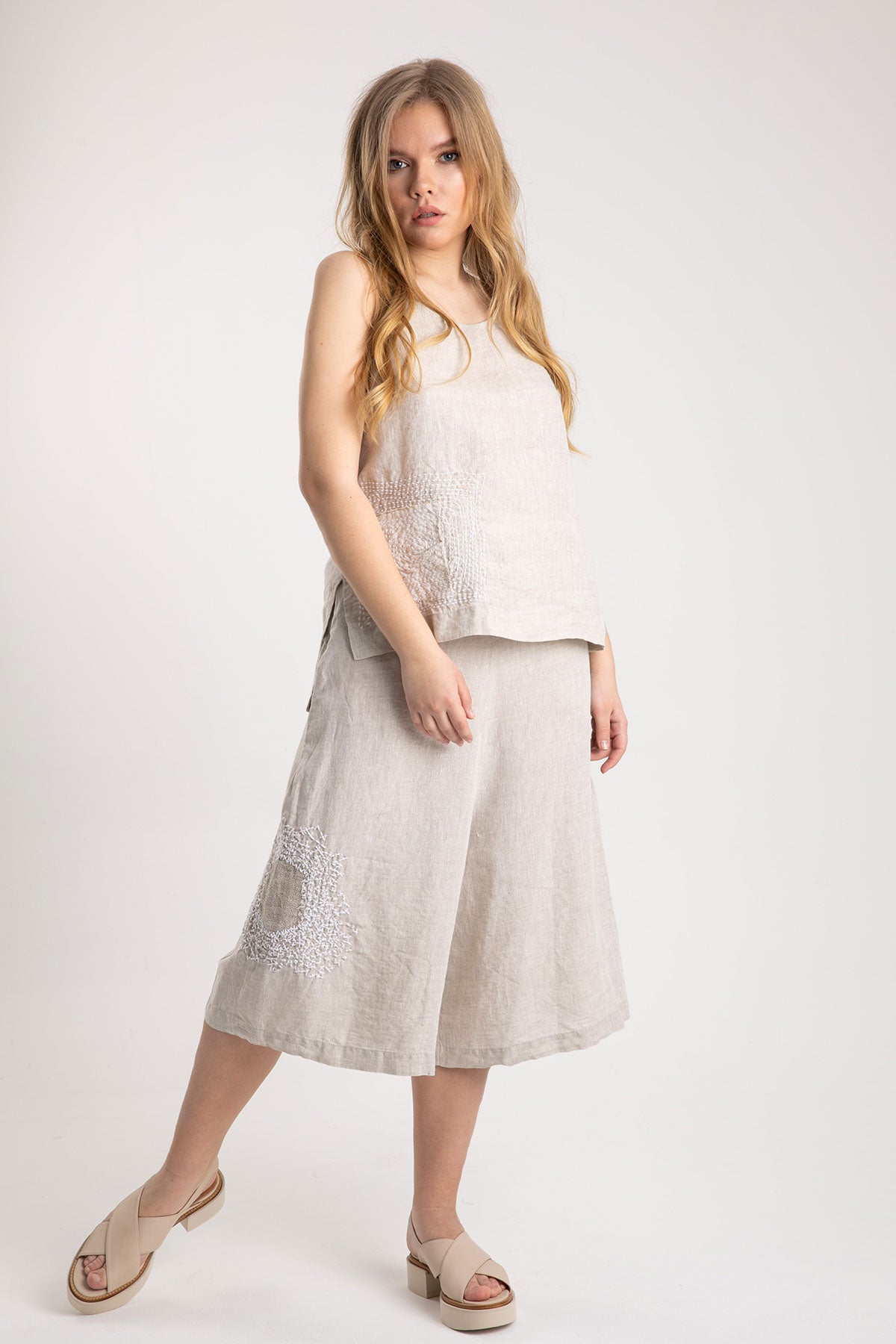 Crea Concept Kolsuz Keten Bluz-Libas Trendy Fashion Store