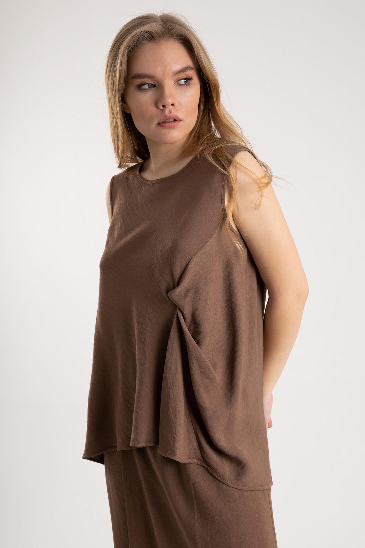 Crea Concept Drapeli Kolsuz Bluz-Libas Trendy Fashion Store