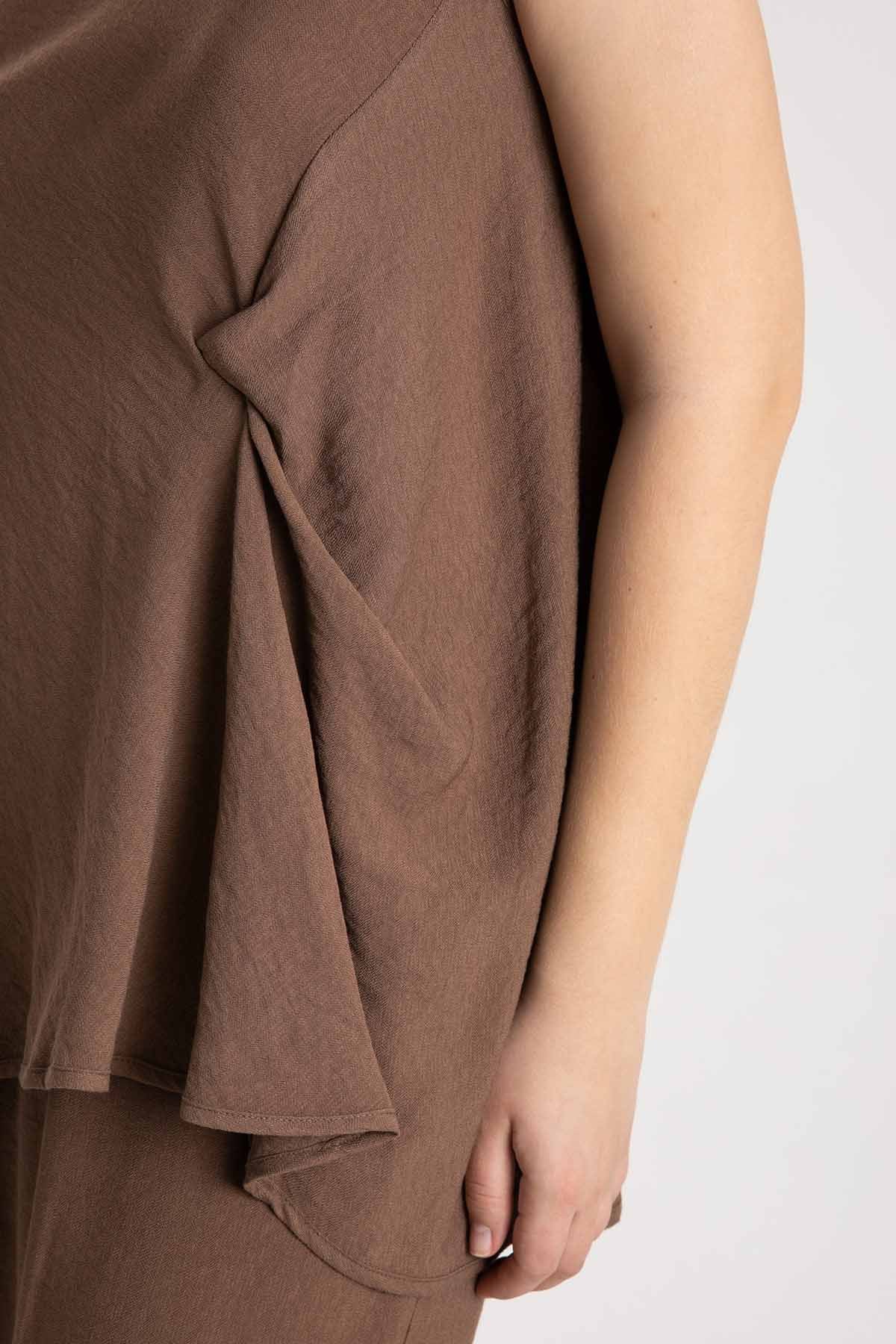 Crea Concept Drapeli Kolsuz Bluz-Libas Trendy Fashion Store