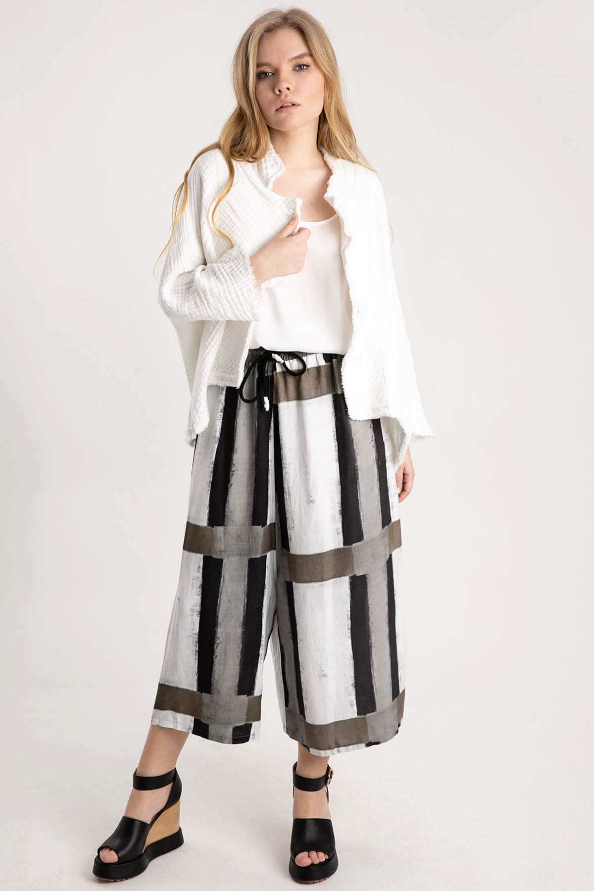 Crea Concept Yuvarlak Yaka Kolsuz Bluz-Libas Trendy Fashion Store