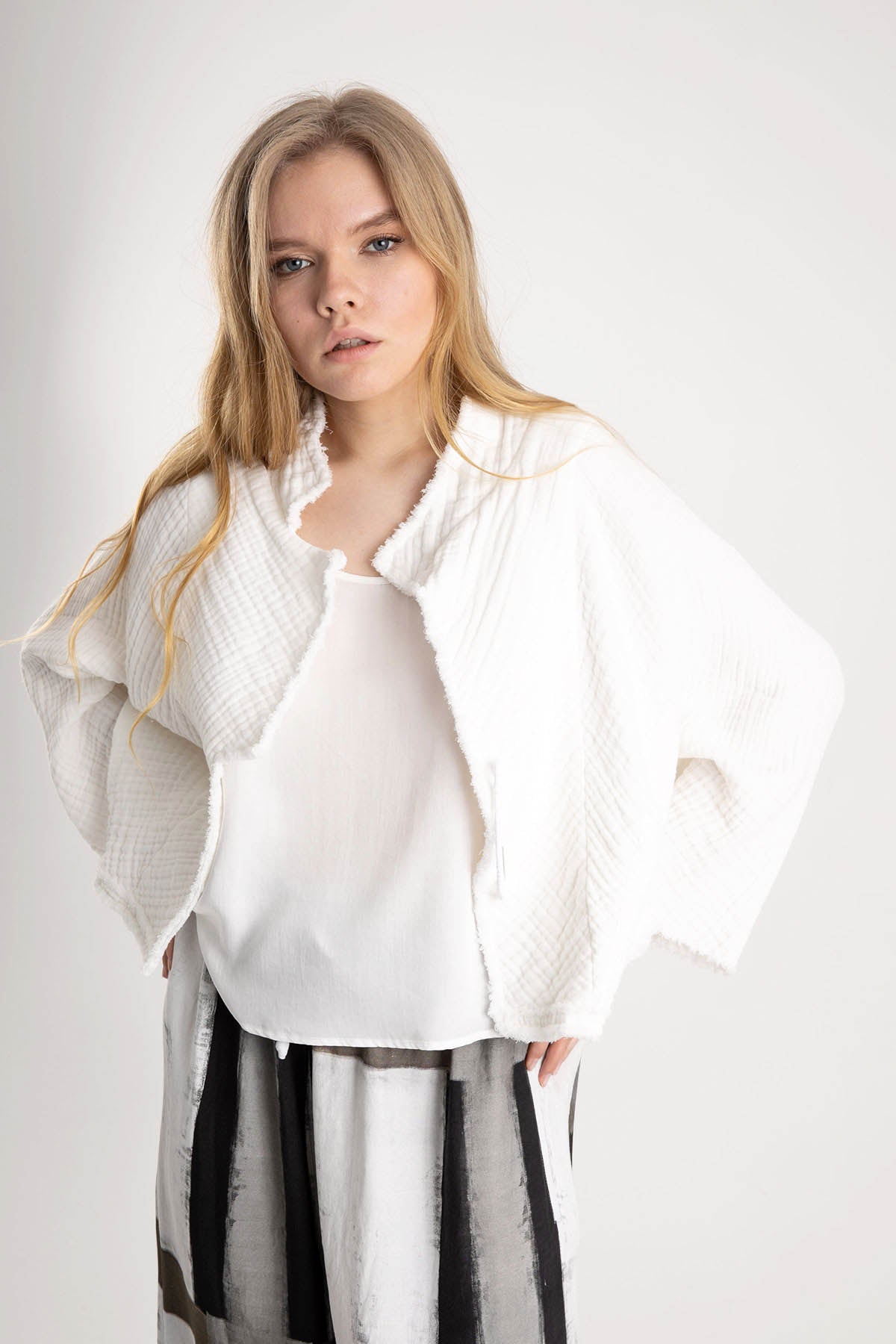 Crea Concept Yuvarlak Yaka Kolsuz Bluz-Libas Trendy Fashion Store