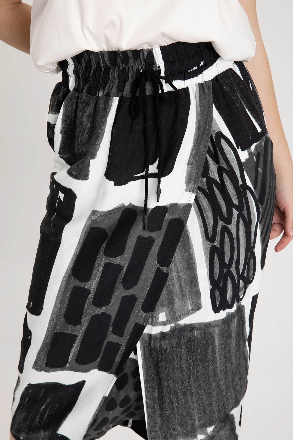 Crea Concept Beli Lastikli Kruvaze Midi Etek-Libas Trendy Fashion Store