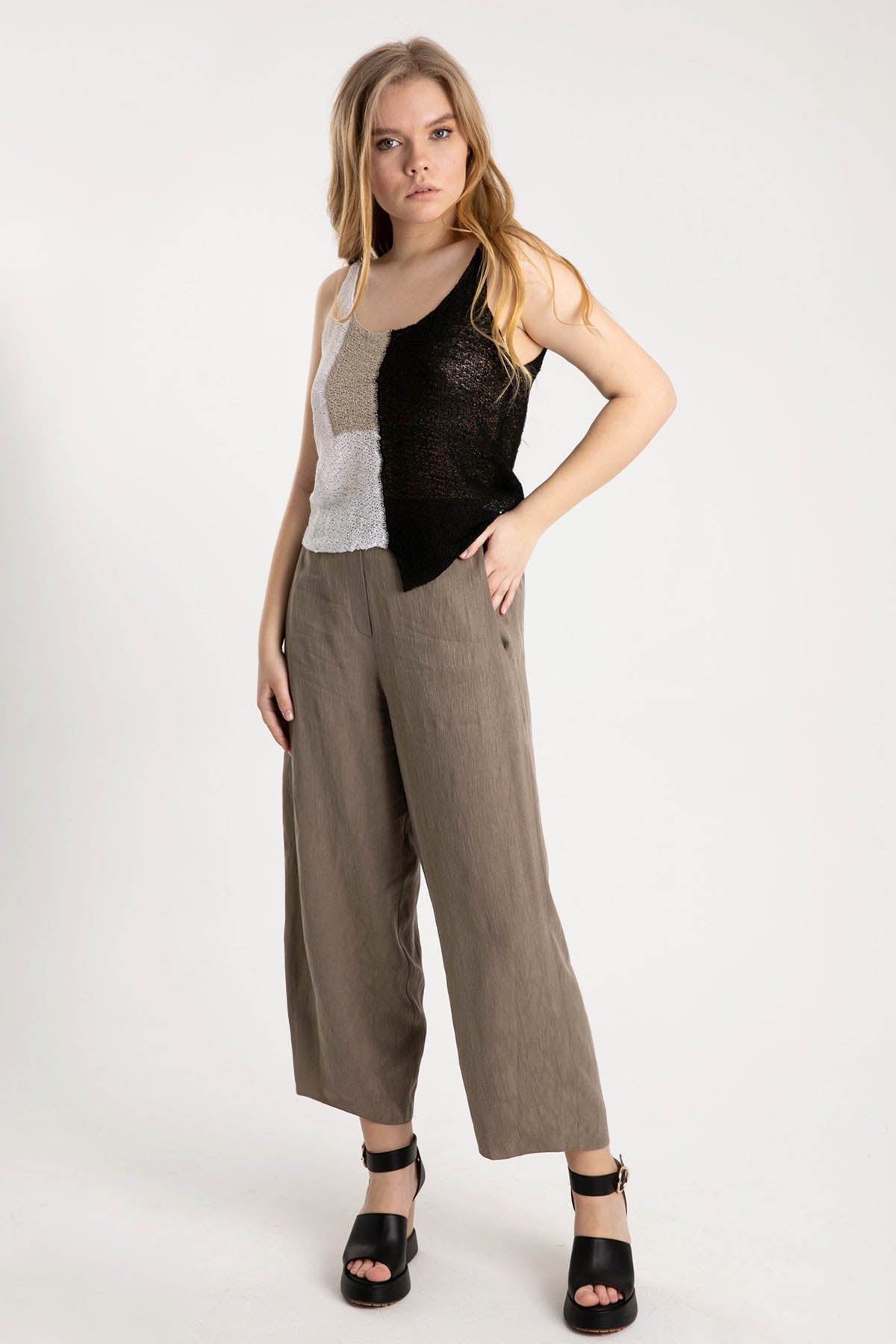 Crea Concept Yüksek Bel Crop Pantolon-Libas Trendy Fashion Store