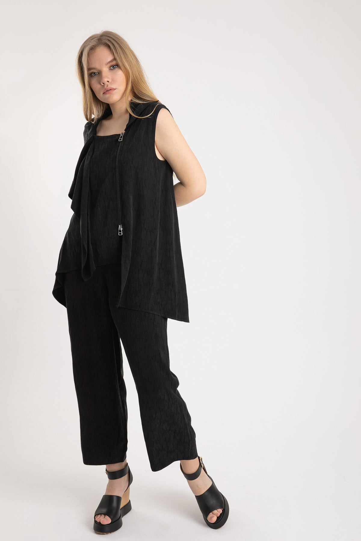 Crea Concept Beli Lastikli Yüksek Bel Pantolon-Libas Trendy Fashion Store