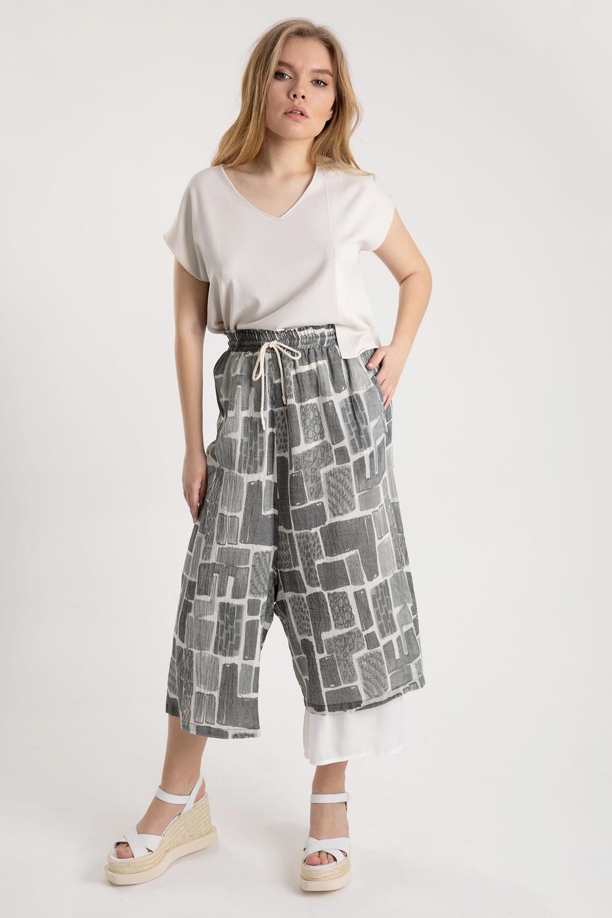 Crea Concept Beli Lastikli Paça Detaylı Pantolon-Libas Trendy Fashion Store