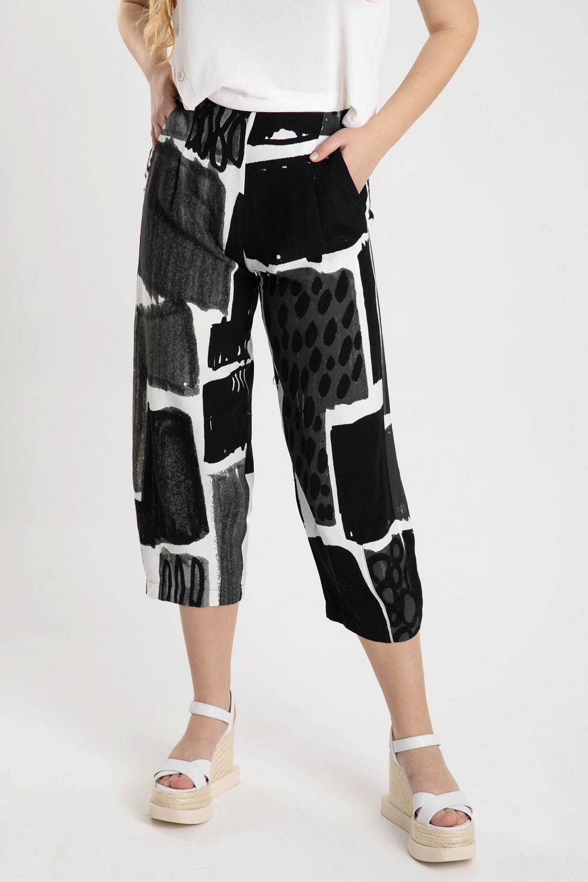 Crea Concept Yüksek Bel Crop Pantolon-Libas Trendy Fashion Store