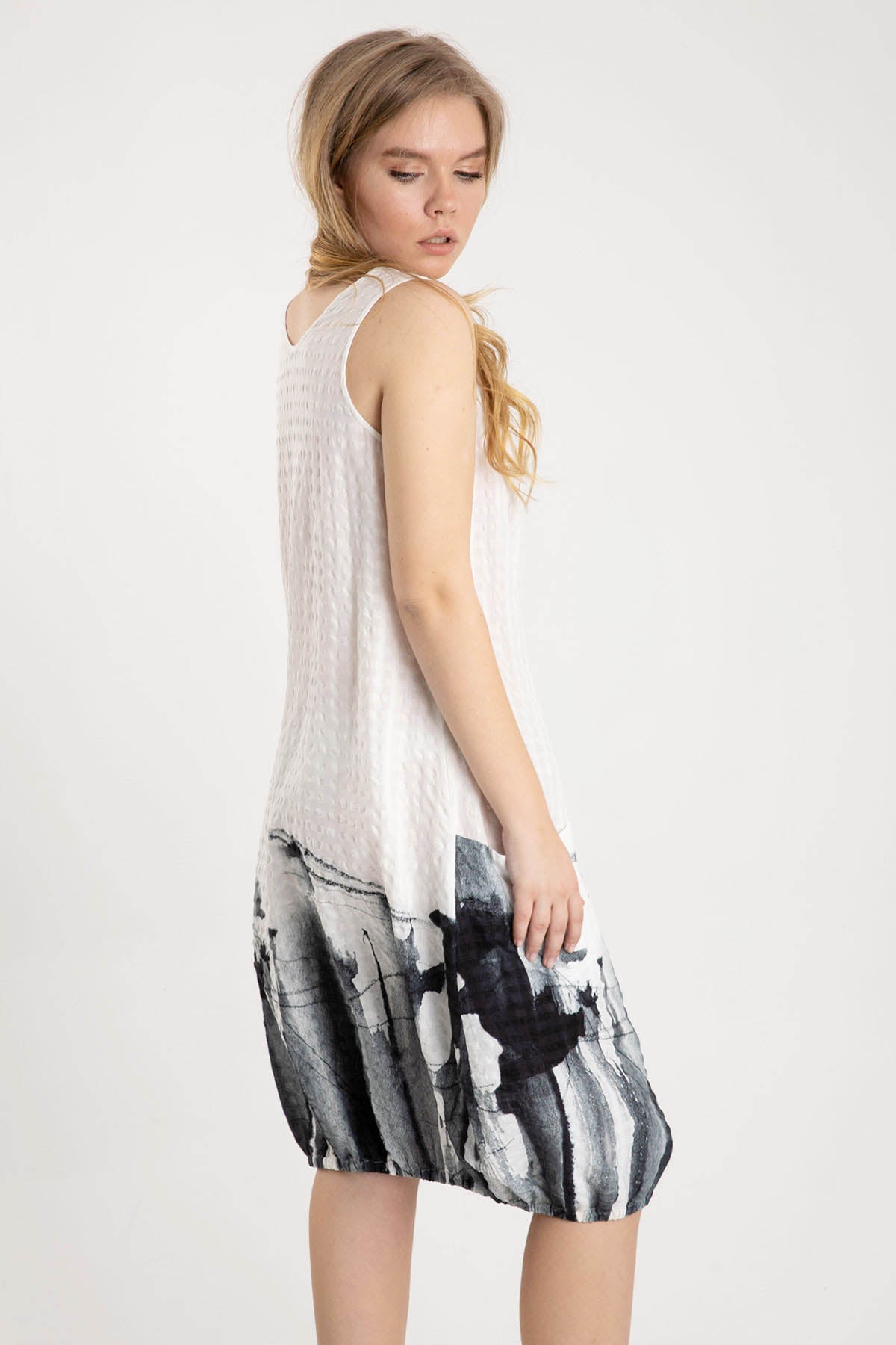 Crea Concept Fermuarlı Derin Yuvarlak Yaka Elbise-Libas Trendy Fashion Store