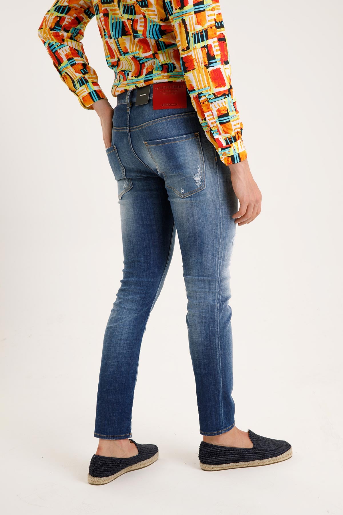 Dsquared Yırtık Detaylı Yıkamalı Jeans-Libas Trendy Fashion Store
