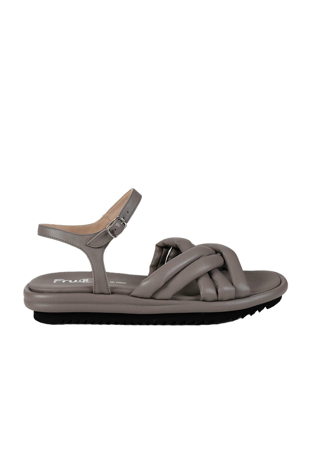 Fruit Dolgulu Çapraz Örgü Deri Bantlı Sandalet-Libas Trendy Fashion Store