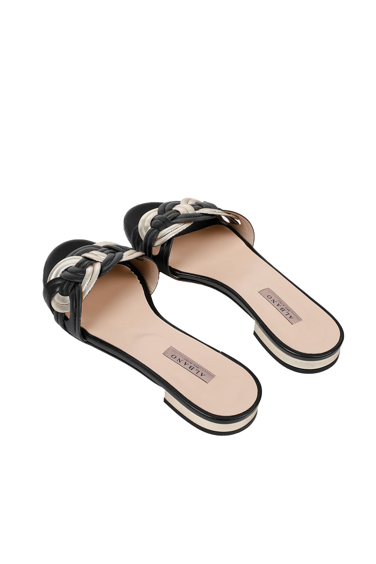 Albano Deri Örgü Terlik-Libas Trendy Fashion Store