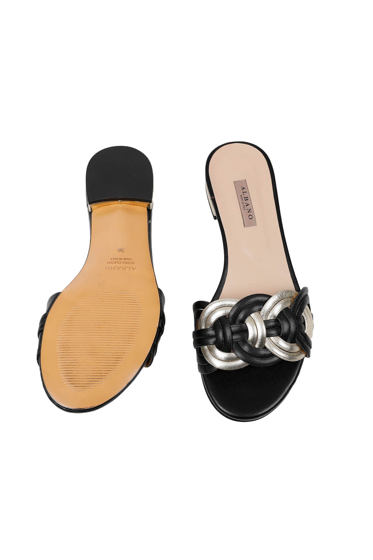 Albano Deri Örgü Terlik-Libas Trendy Fashion Store