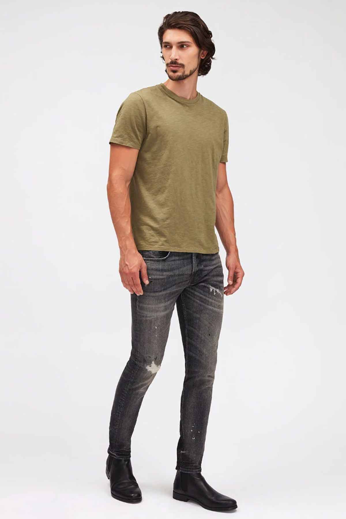 7 For All Mankind Yuvarlak Yaka Basic T-shirt-Libas Trendy Fashion Store