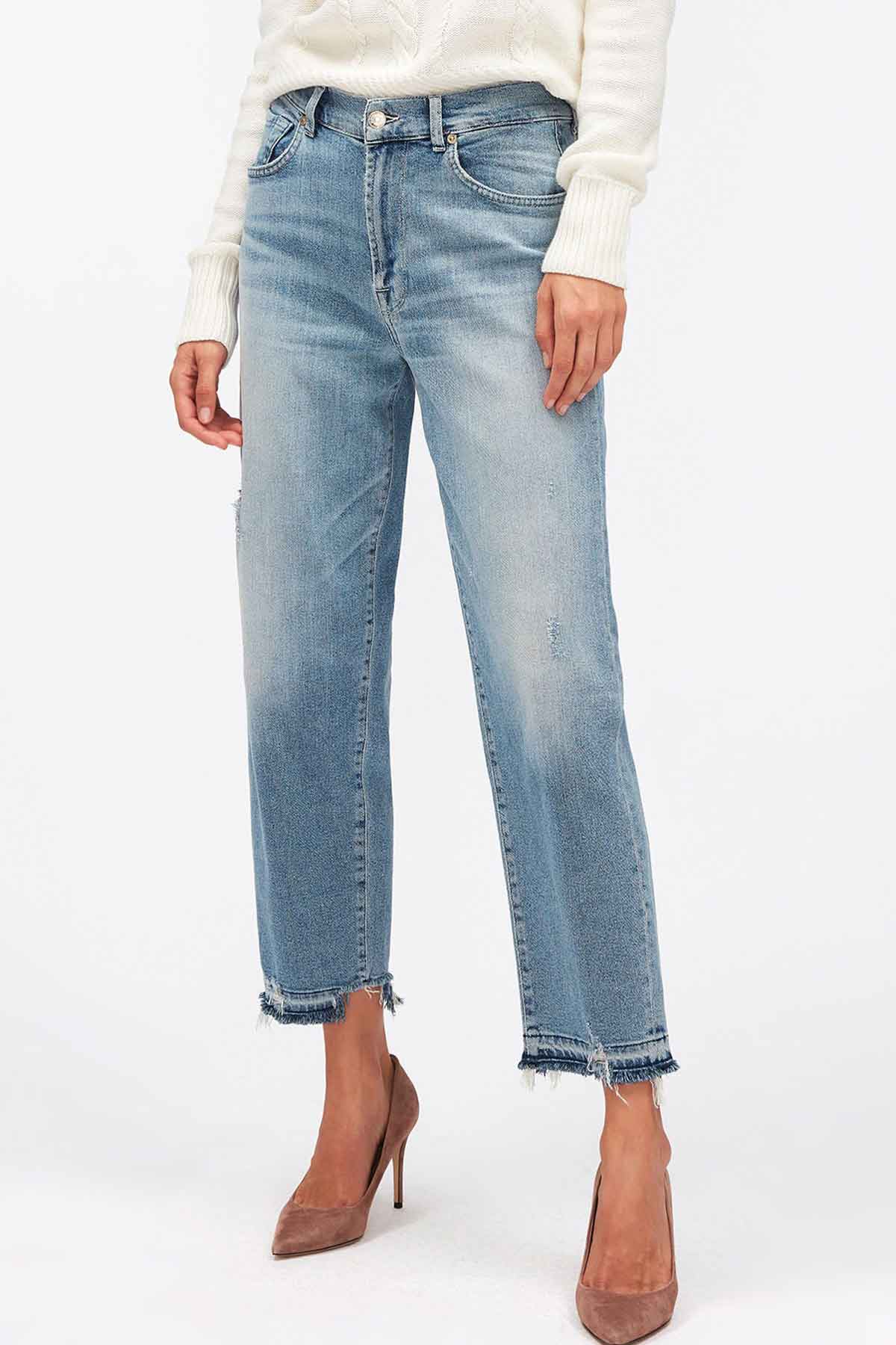 7 For All Mankind Straight Fit Malia Super Stretch Jeans-Libas Trendy Fashion Store