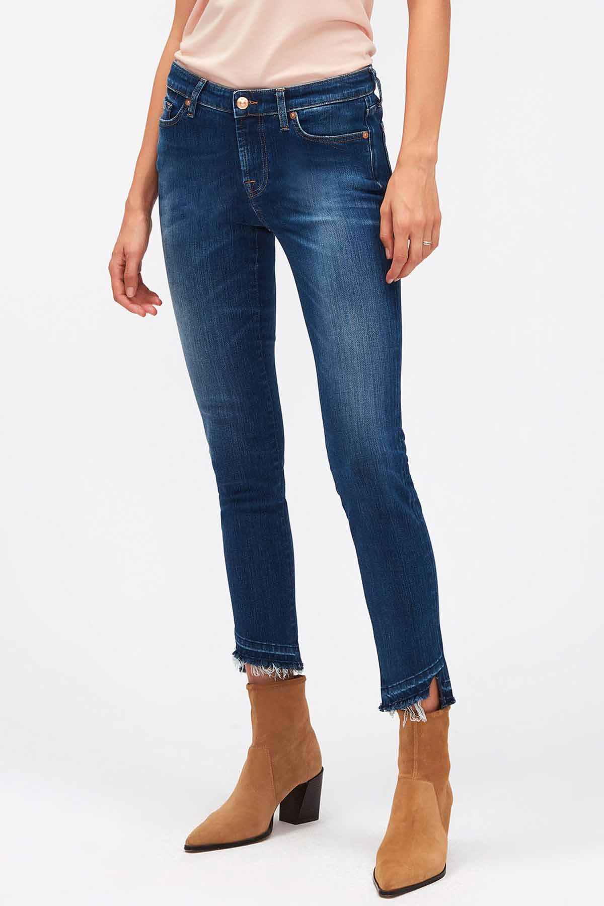 7 For All Mankind Pyper Crop Classic Slim Fit Jeans-Libas Trendy Fashion Store