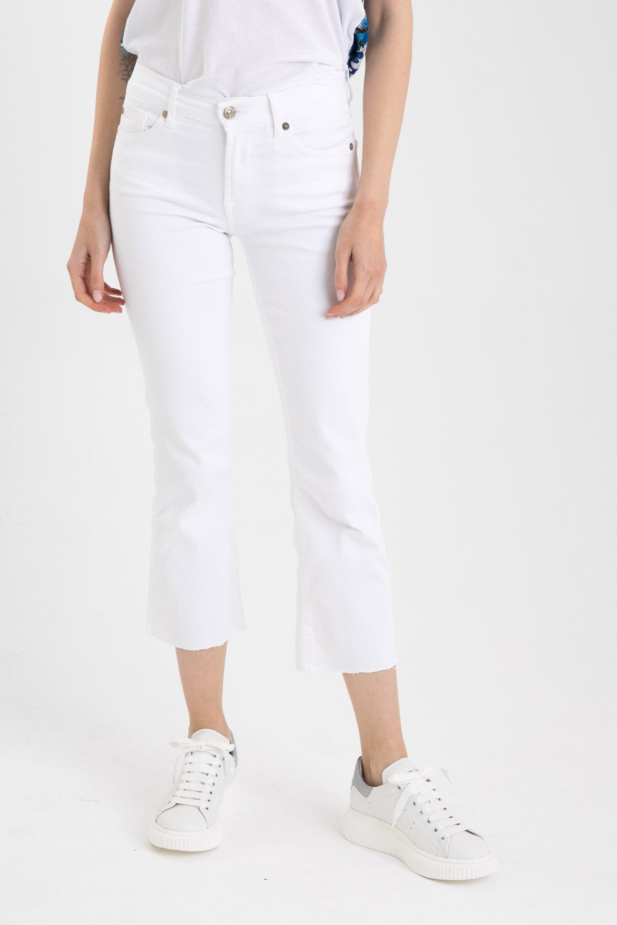 7 For All Mankind Cropped Boot The Ankle Flare Jeans-Libas Trendy Fashion Store