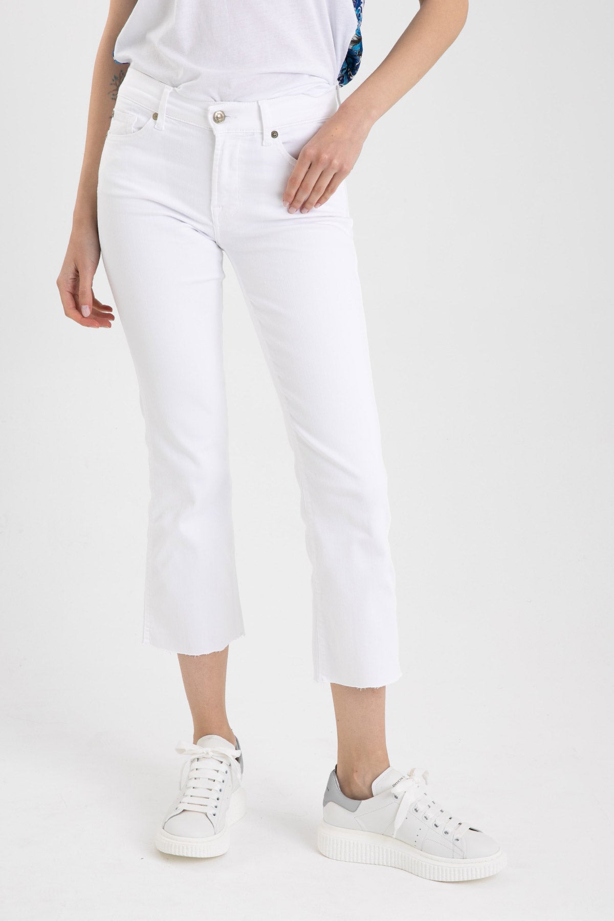 7 For All Mankind Cropped Boot The Ankle Flare Jeans-Libas Trendy Fashion Store